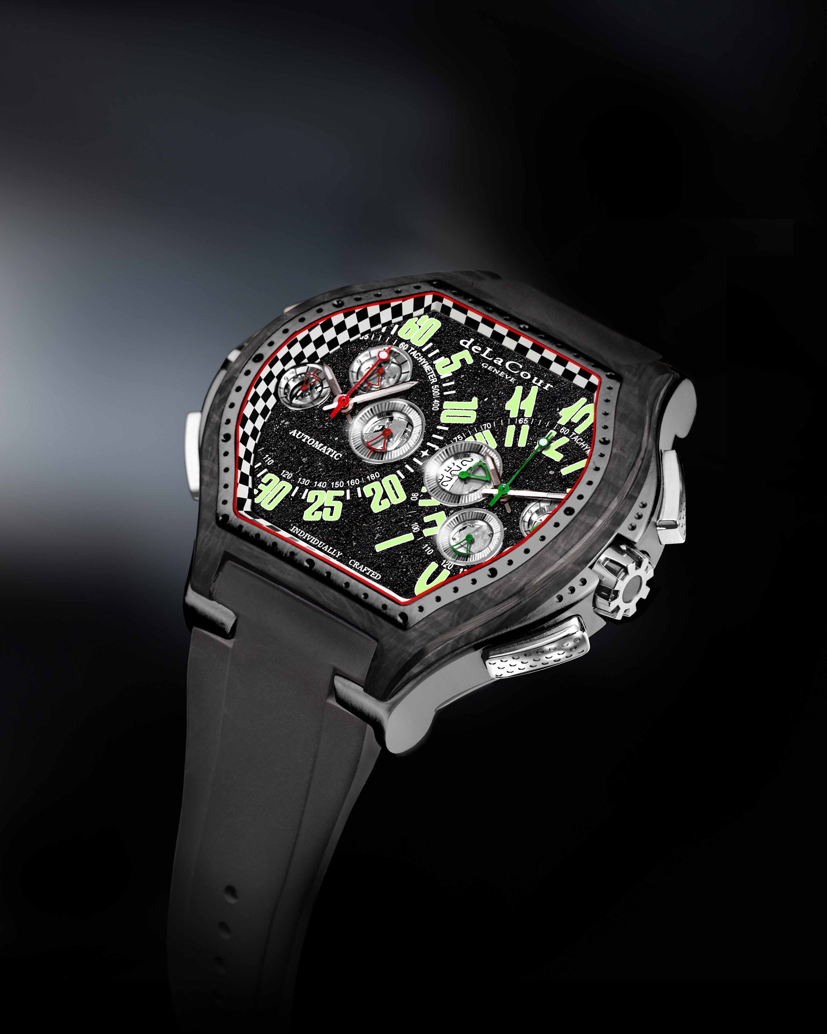 Replica DeLaCour Bichrono S3 Asphalt Only 2009 Graphite Replica Watch